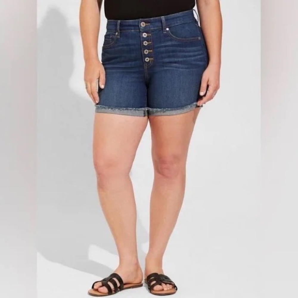 5 Inch Vintage Stretch Mid-Rise Short